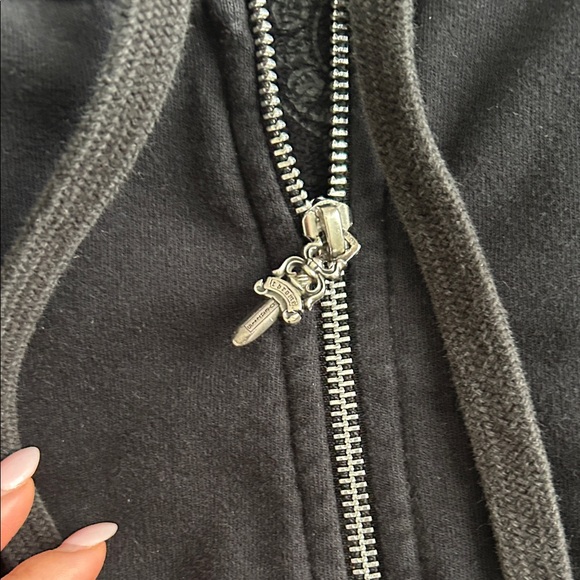Chrome Hearts Black Zip-Up Hoodie - Picture 3 of 6